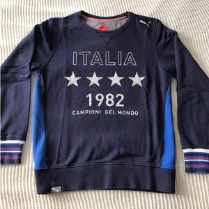 Vintage Puma Italia Crewneck Men Size Small 1982 Like New Napoli AS Roma Milan